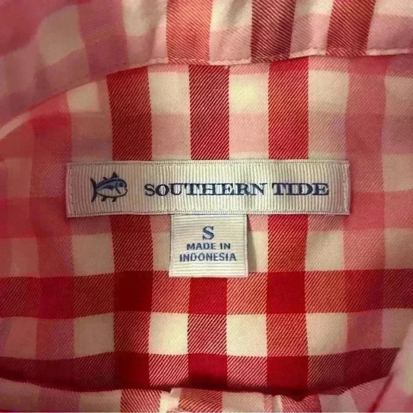 Southern Tide Katherine Poplin Plaid Shirt - Picture 2 of 5